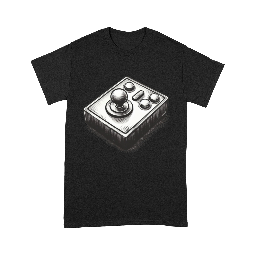 Gamer retro Joystick vintage charcoal gaming art 3 Premium T-shirt