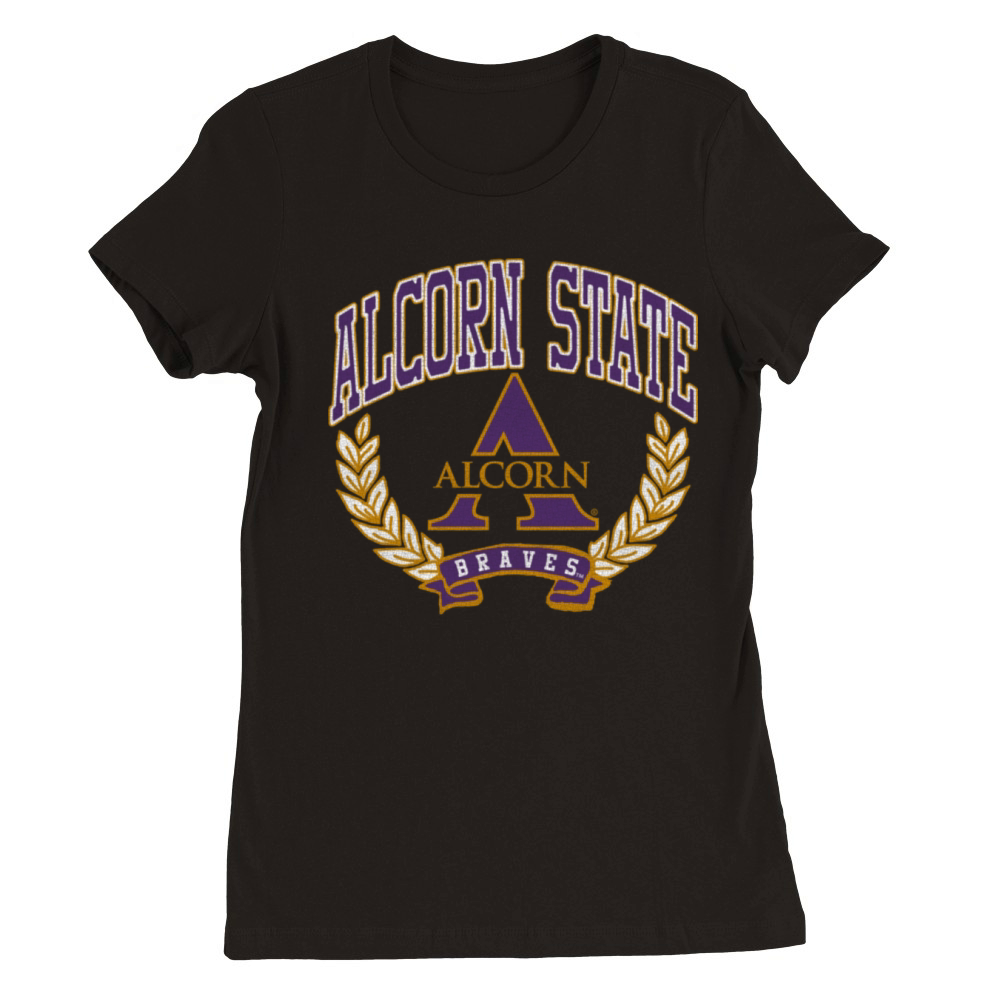 Alcorn State Braves Victory Vintage Premium Womens Crewneck T-shirt