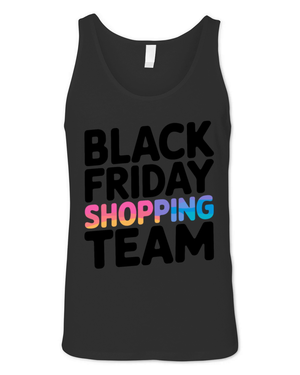 Black Friday Shopping Team Unisex Jersey Tank