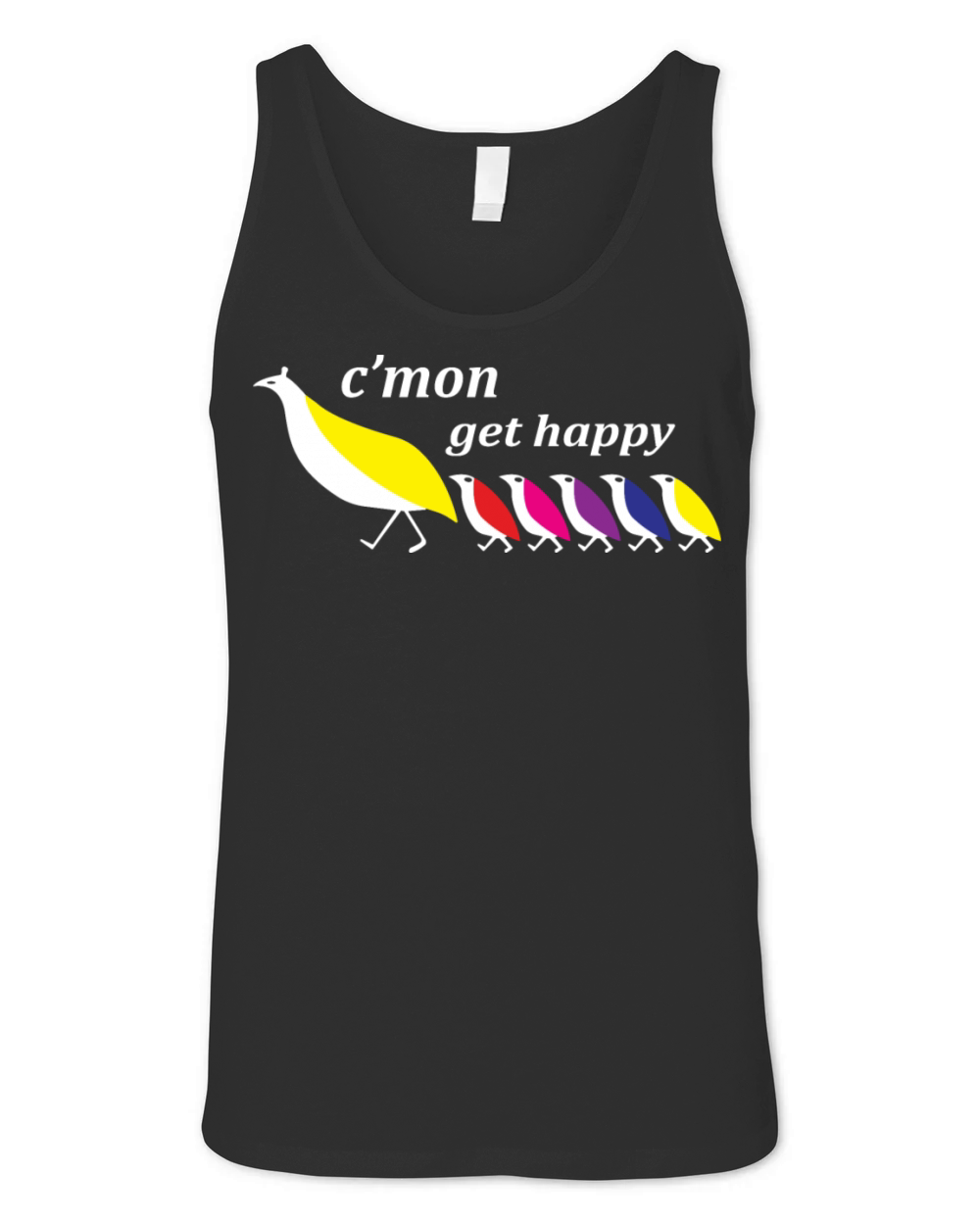 C mon Get Happy Vintage Retro Unisex Jersey Tank