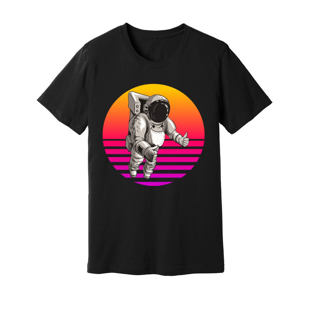 Astronaut Stargazers Space Lover Retro Vintage Unisex Jersey Tee