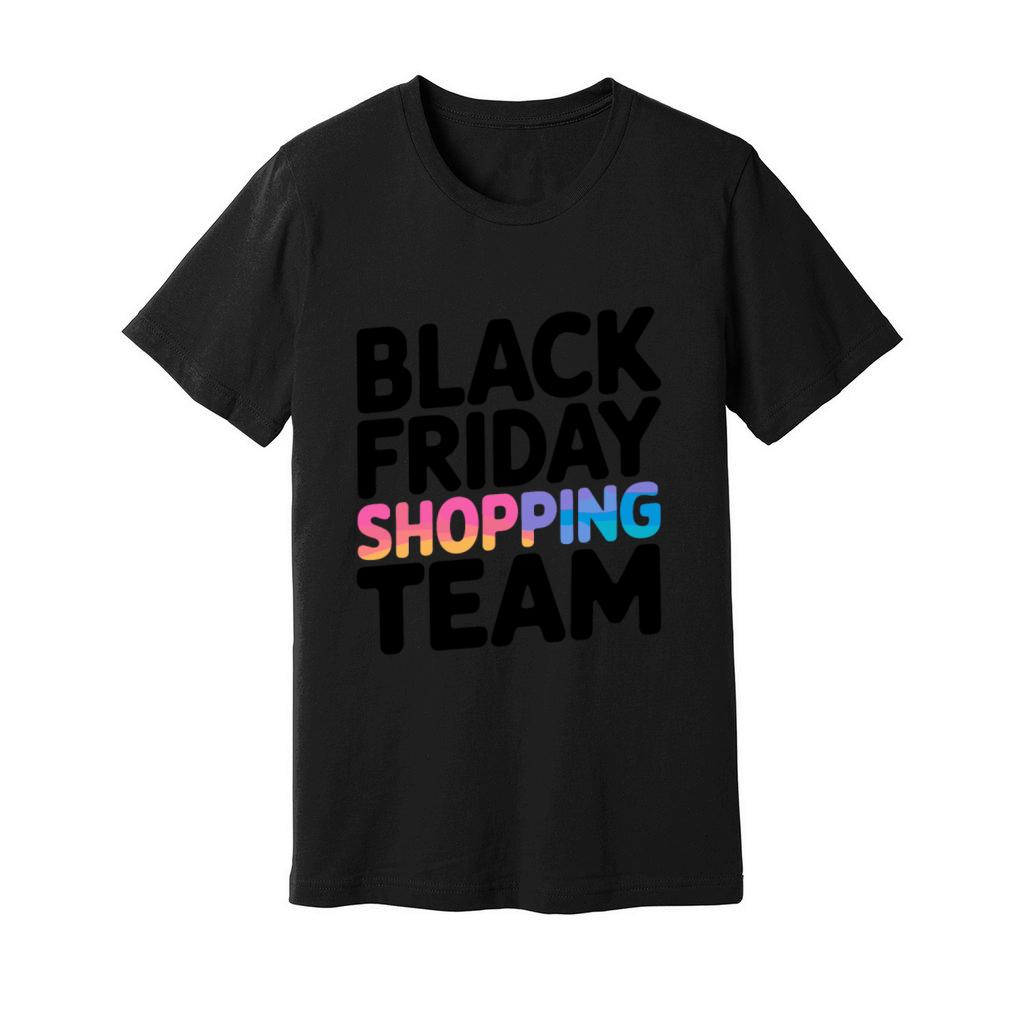 Black Friday Shopping Team Unisex Jersey Tee