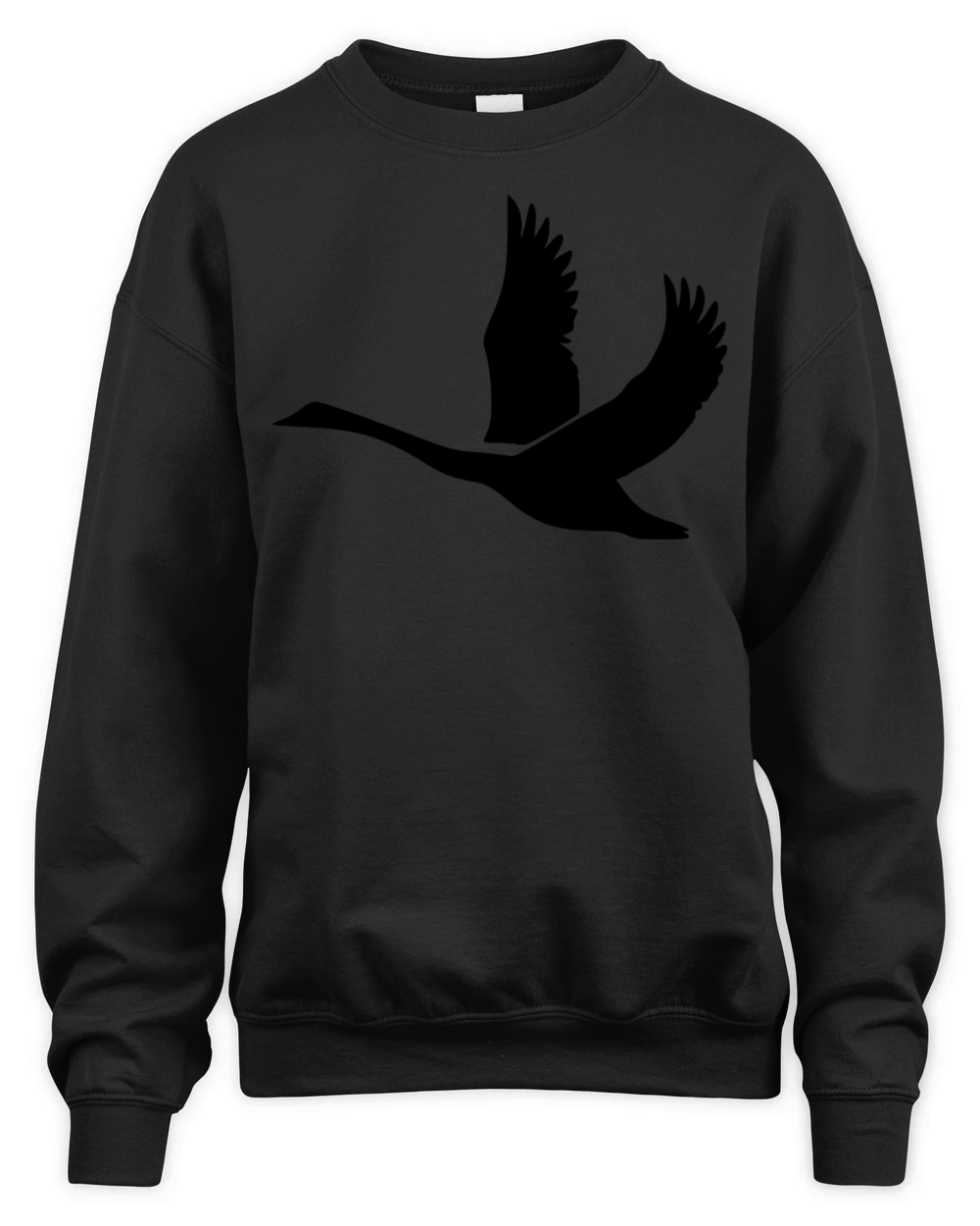 Swan With Mighty Wings Unisex Premium Crewneck Sweatshirt