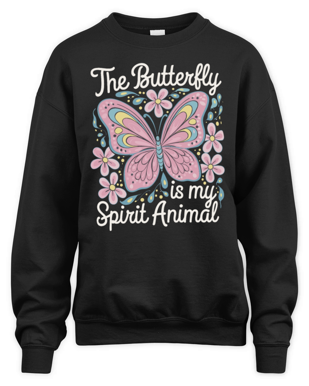 The Butterfly Is My Spirit Animal Unisex Premium Crewneck Sweatshirt