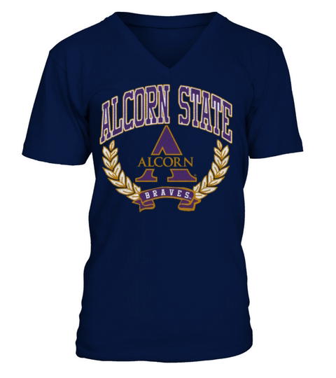 Alcorn State Braves Victory Vintage V-Neck T-shirt