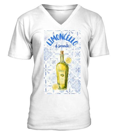 Limoncello di Sorrento Label V-Neck T-shirt