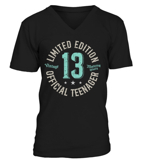 Vintage Official Teenager 13th Birthday Gifts 13 V-Neck T-shirt