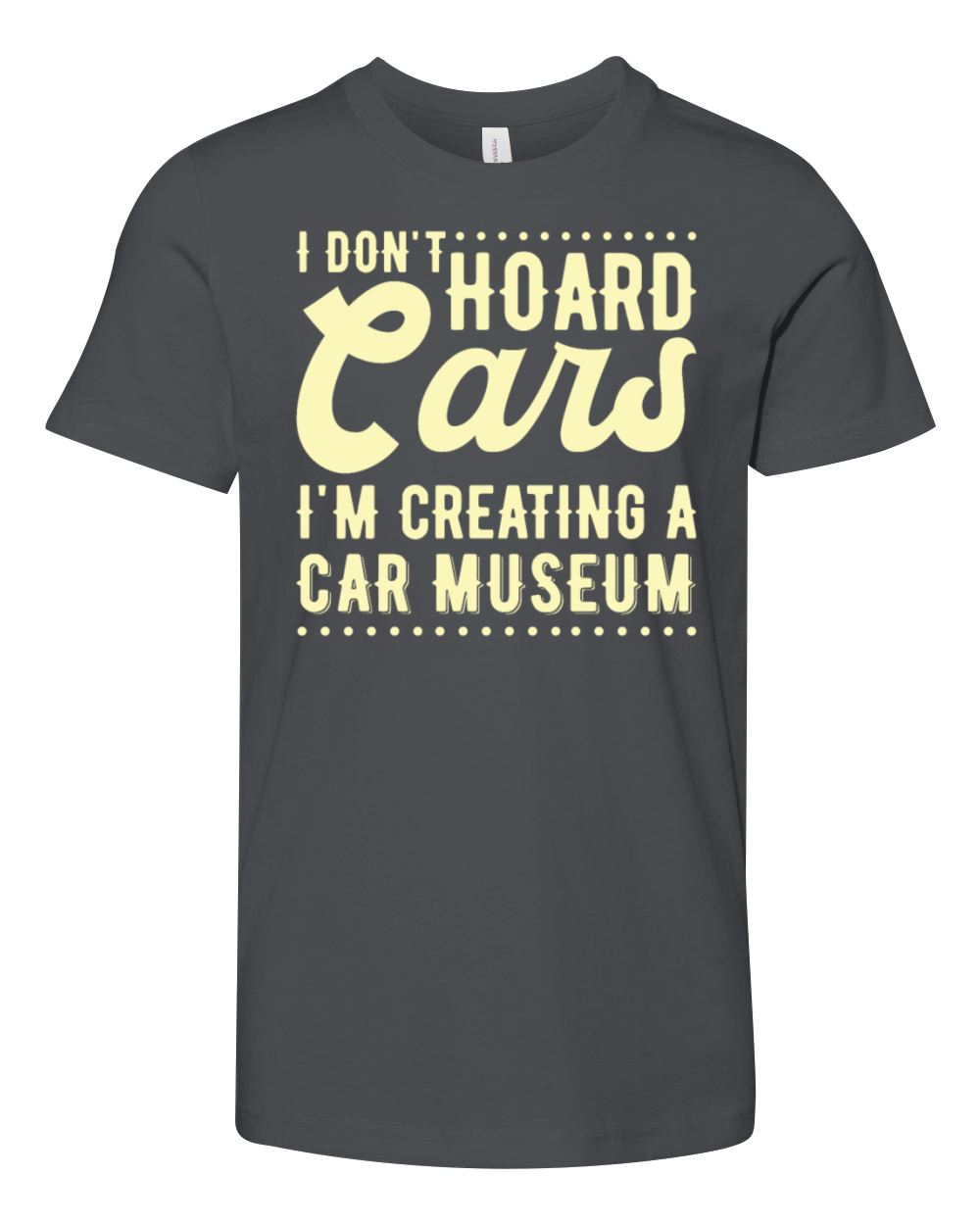 Classic Cars Collector Funny Vintage Car Youth Unisex Jersey Tee