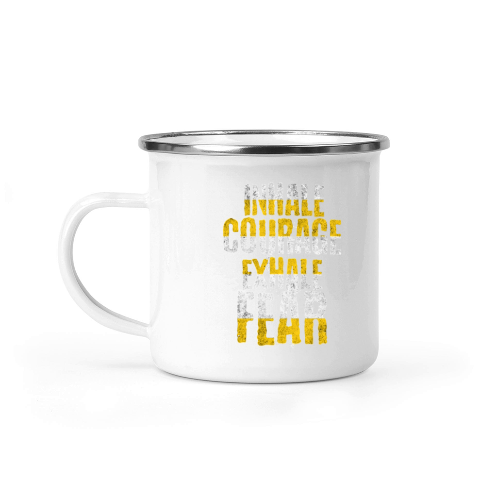 Motivational Typographic Camping Mug