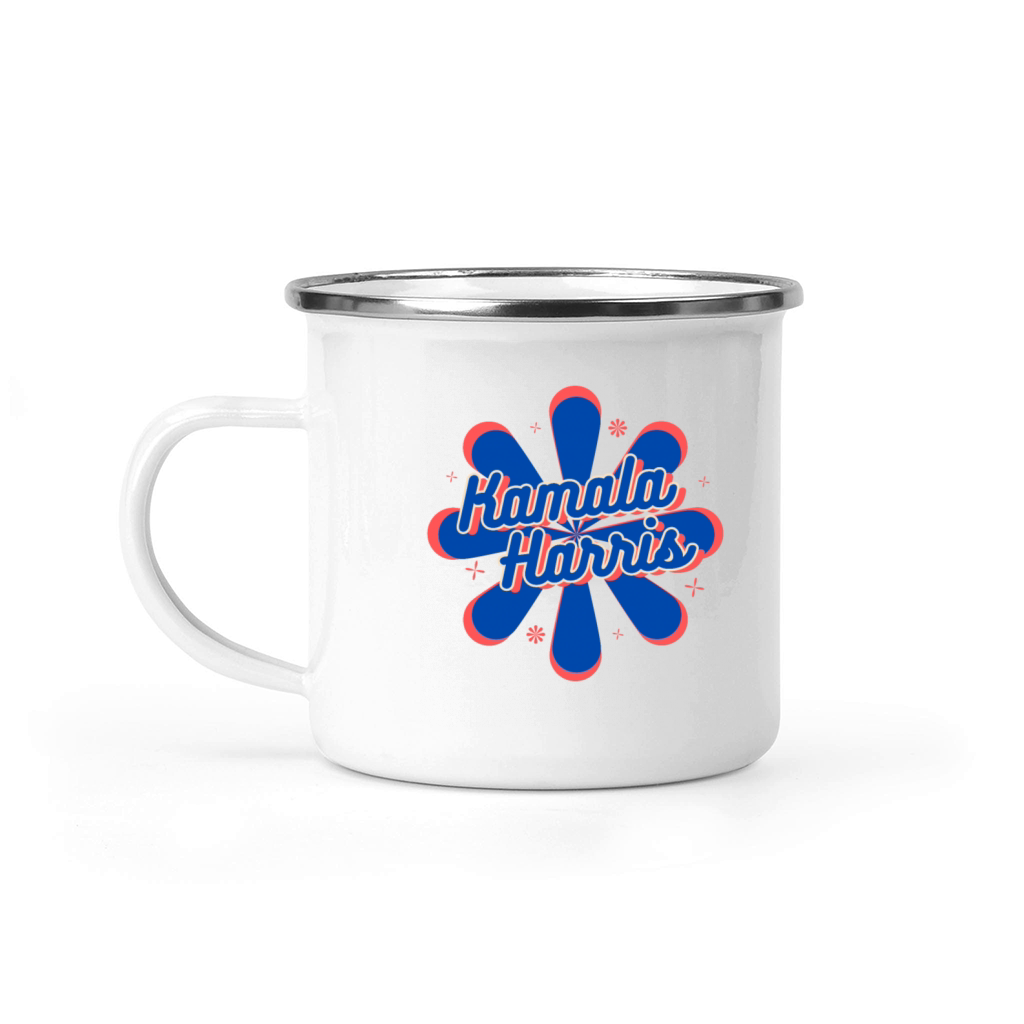 Vintage flowers Kamala Harris for president 2024 Camping Mug