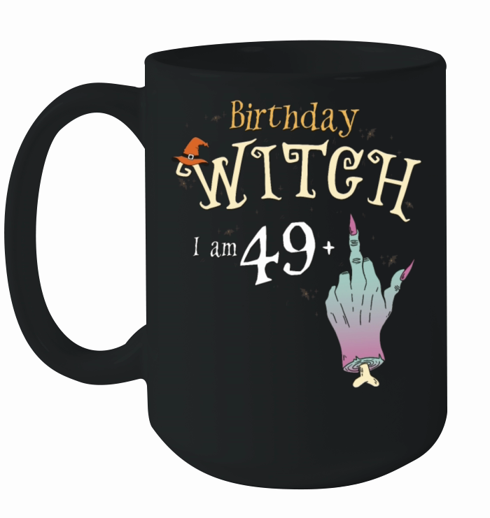 Witch Funny Halloween HallowQueen 50th Birthday Ceramic Mug