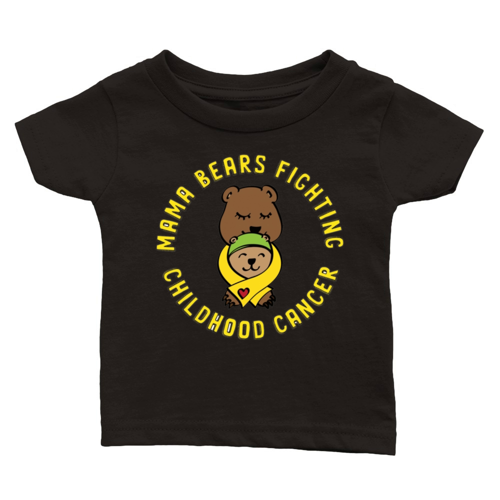 Childhood Cancer Fighter Family Cancer Classic Baby Crewneck T-shirt