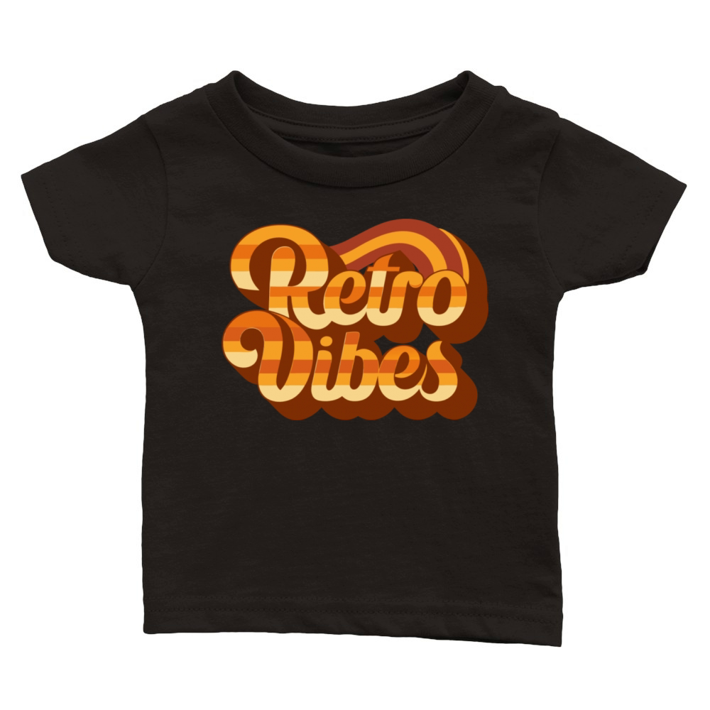 Retro Vibes Classic Baby Crewneck T-shirt
