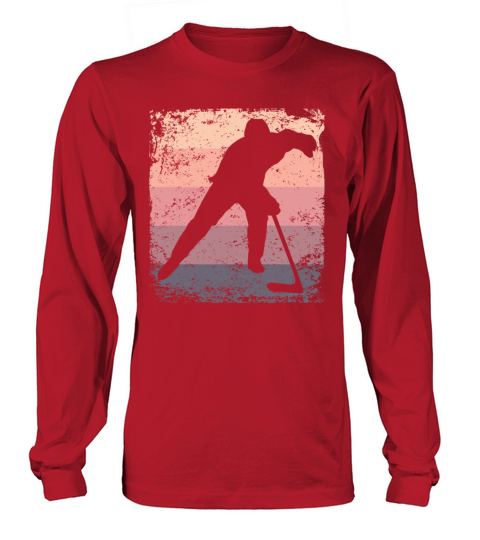 Ice Hockey Player Vintage Ice Hockey Long sleeved Unisex