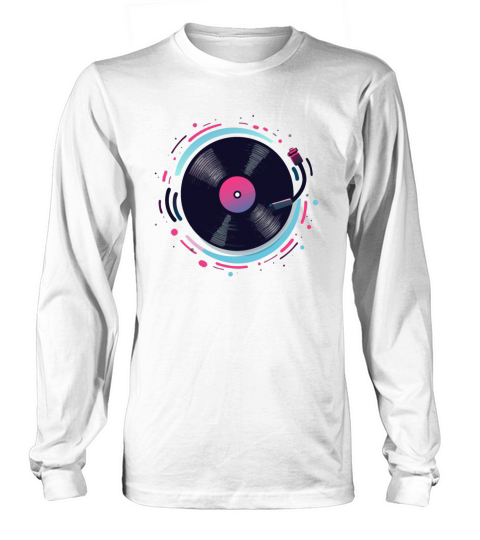 Retro Vinyl Record Design for Music Lovers Long sleeved Unisex