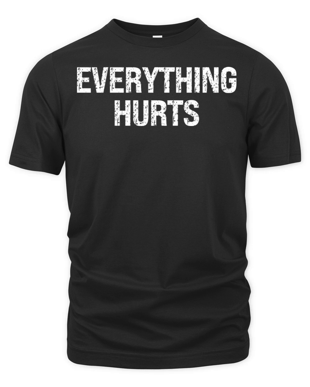 Everything Hurts Workout Fitness Funny Saying Organic Unisex T-shirt