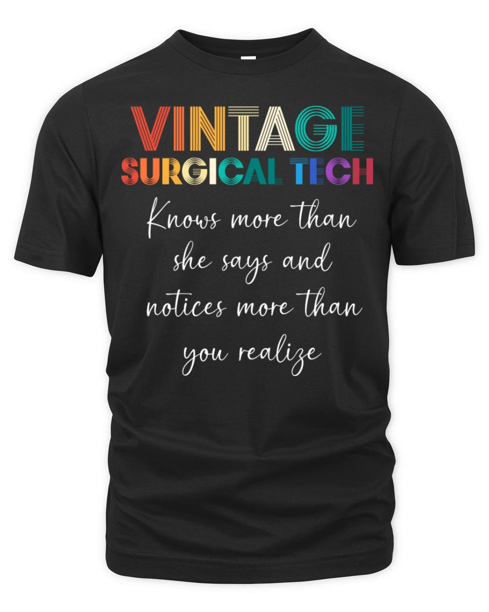 Funny Scrub Tech For Women Vintage Surgical Tech Organic Unisex T-shirt