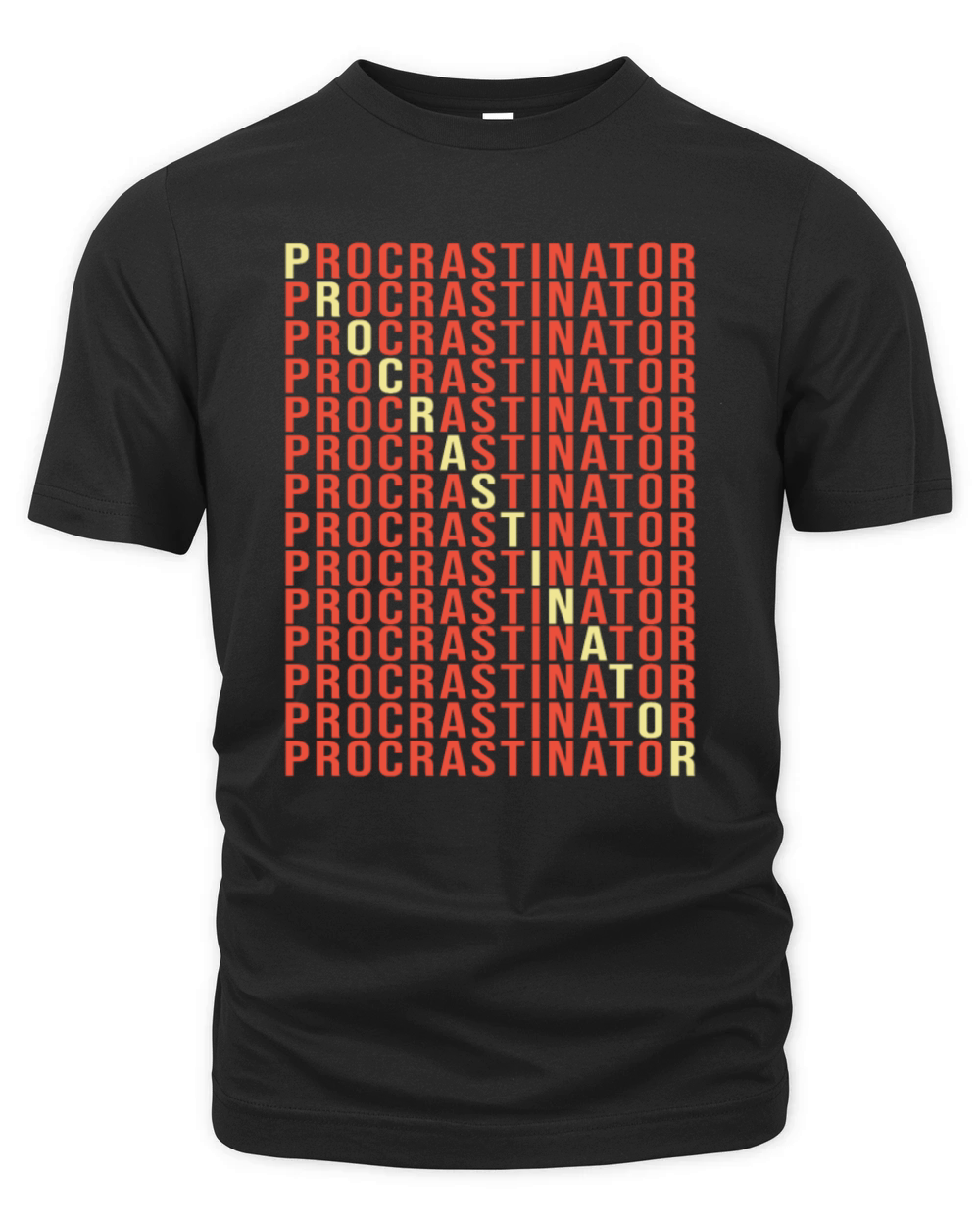 Retro Procrastination Lazy Bone Procrastinator Organic Unisex T-shirt