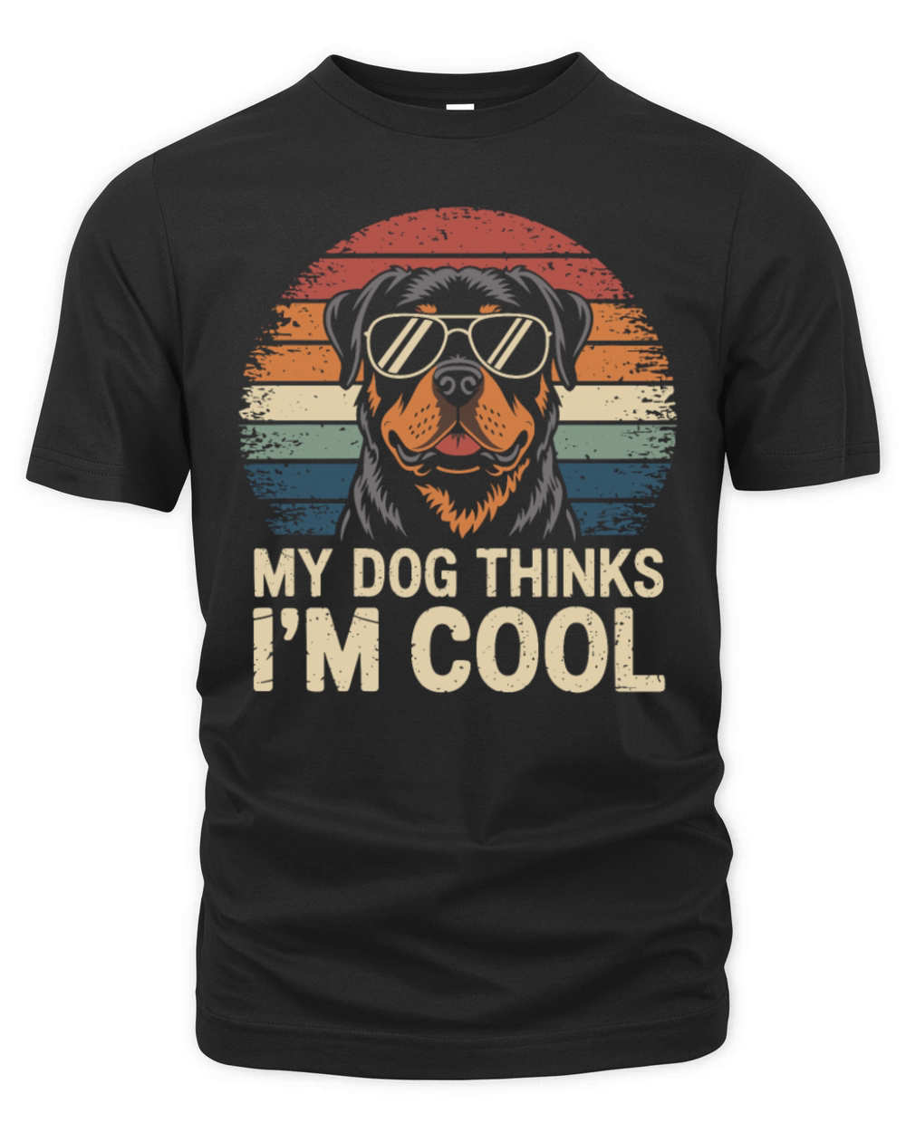 Rottweiler My Dog Thinks Im Cool Organic Unisex T-shirt