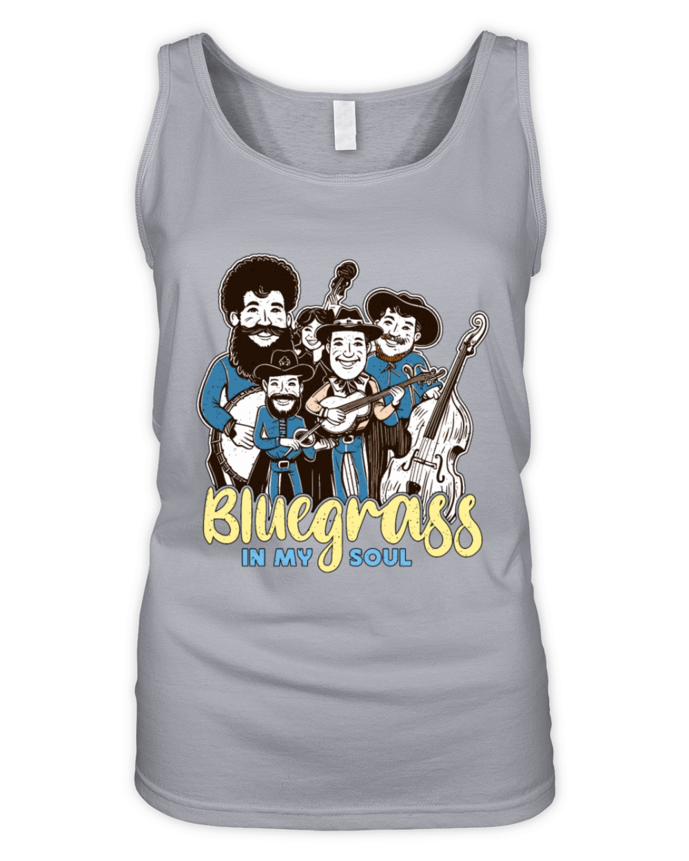 Bluegrass In My Soul String Instrument Musician Organic Women's Tank Top