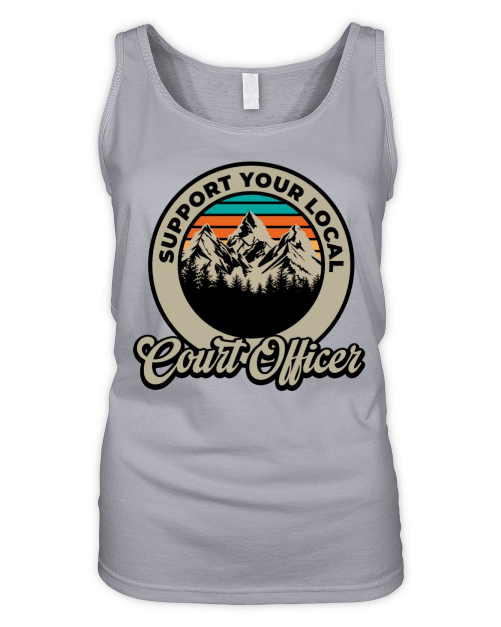 Court Officer Organic Women's Tank Top