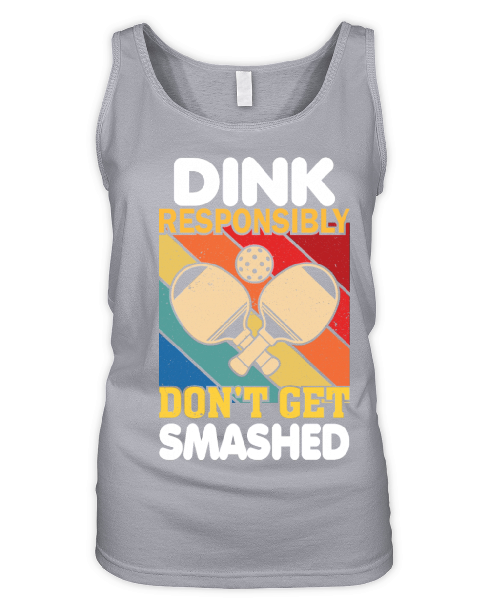 Dink Responsibly Funny Slogan For Pickleball Playe Organic Women's Tank Top