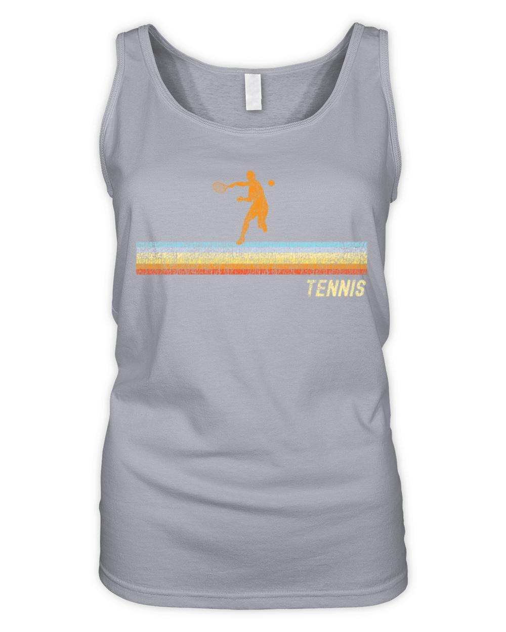 Funny Tennis Player Racket Retro Organic Women's Tank Top