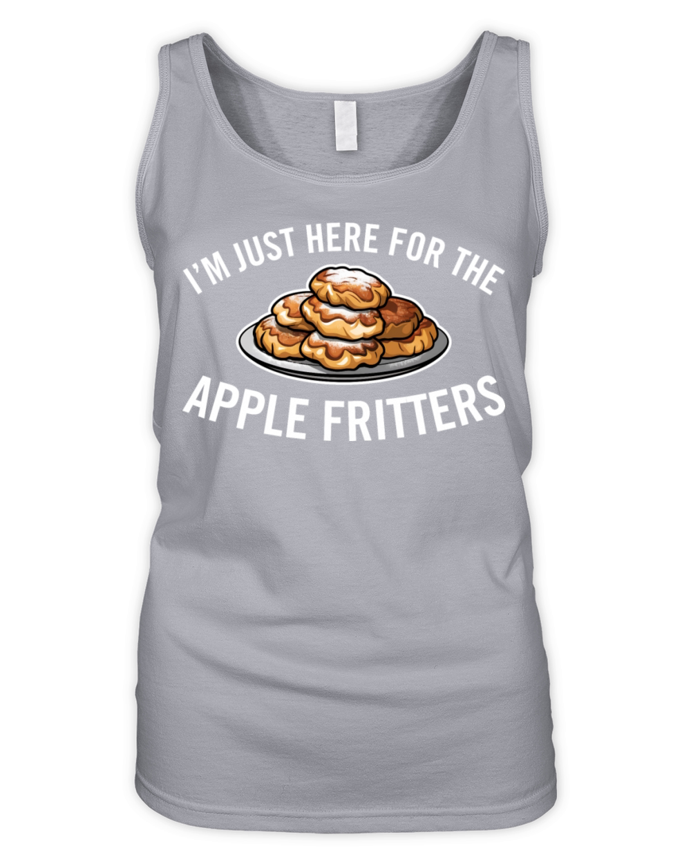 Just Here for the Apple Fritters Funny Dessert Organic Women's Tank Top