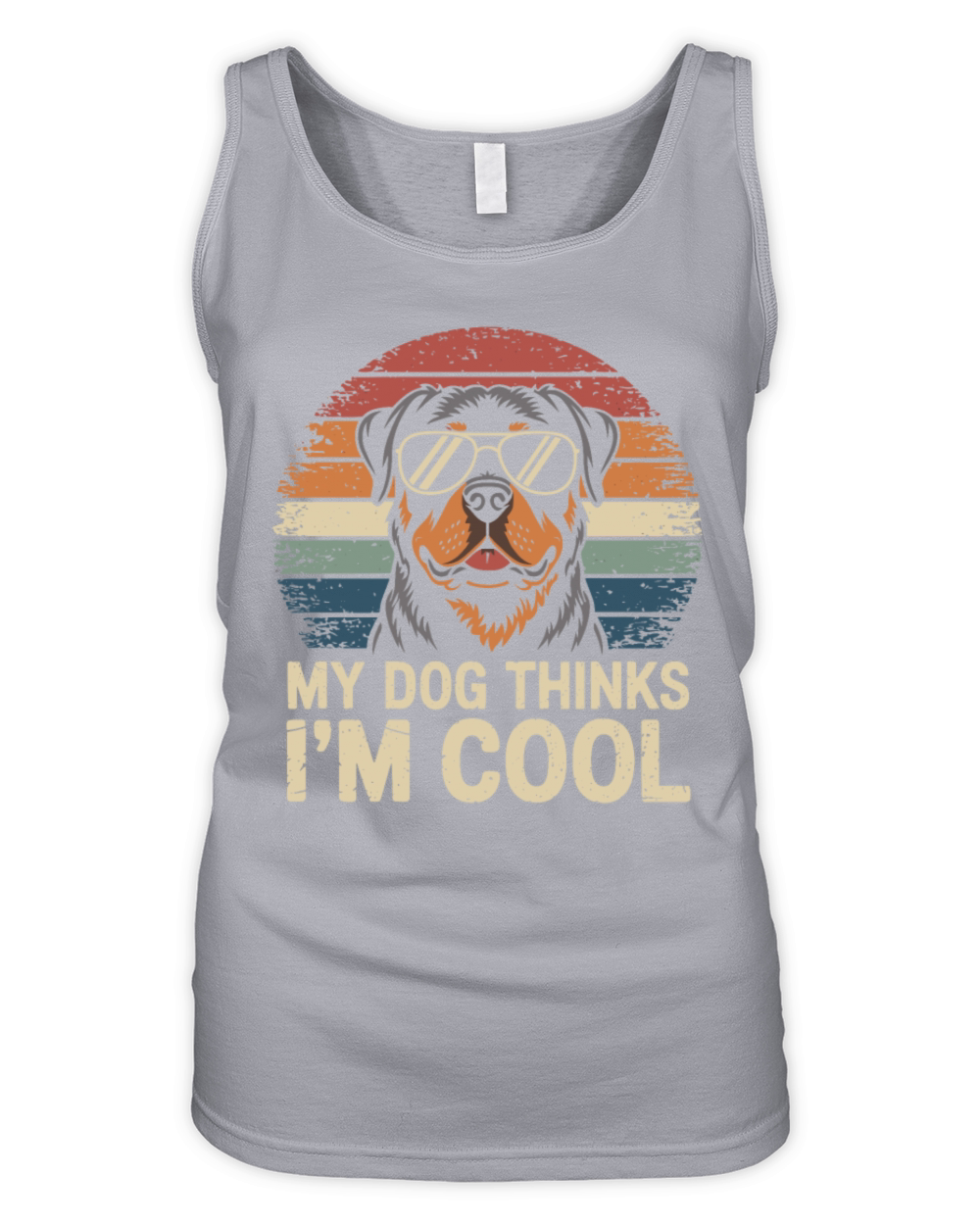 Rottweiler My Dog Thinks Im Cool Organic Women's Tank Top