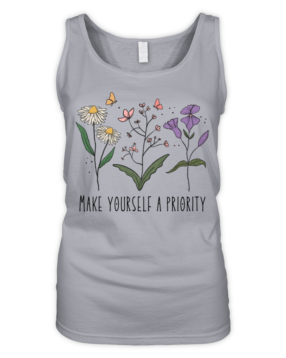 Vintage Wildflower Self love Organic Women's Tank Top