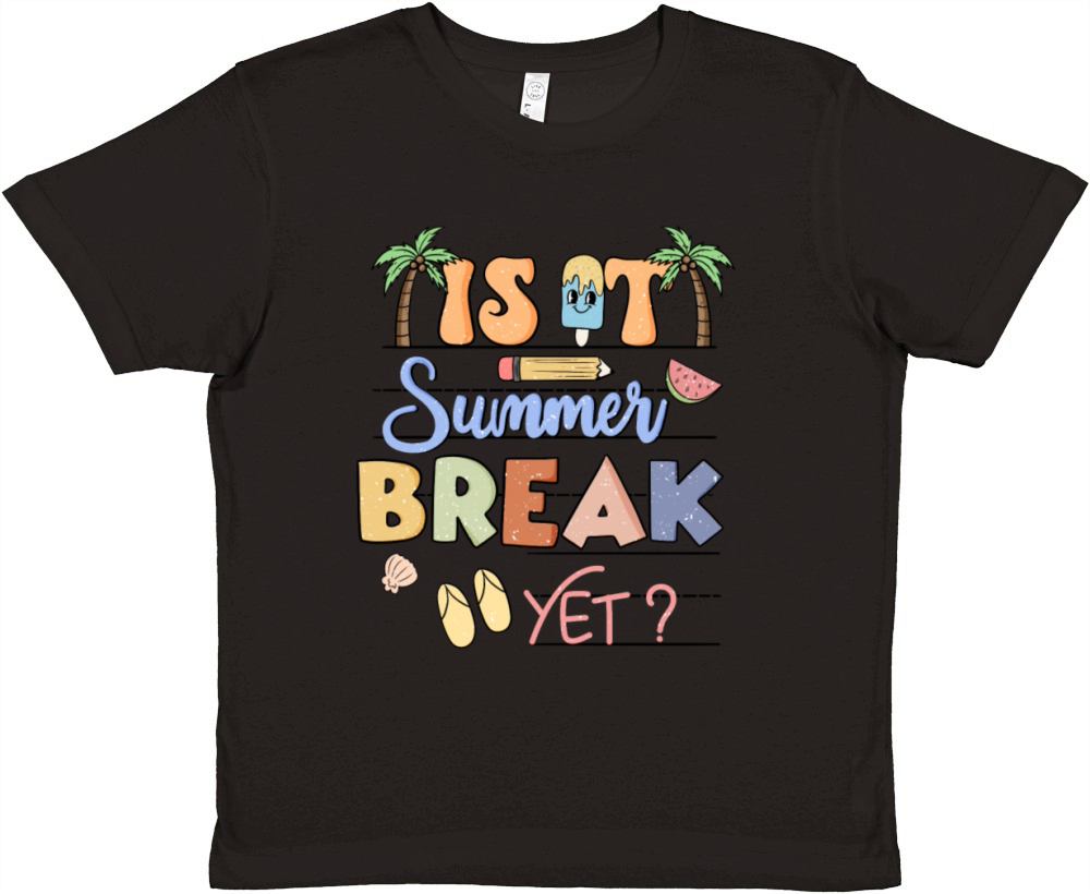 Is It Summer Break yet Shirt Premium Kids Crewneck T-shirt