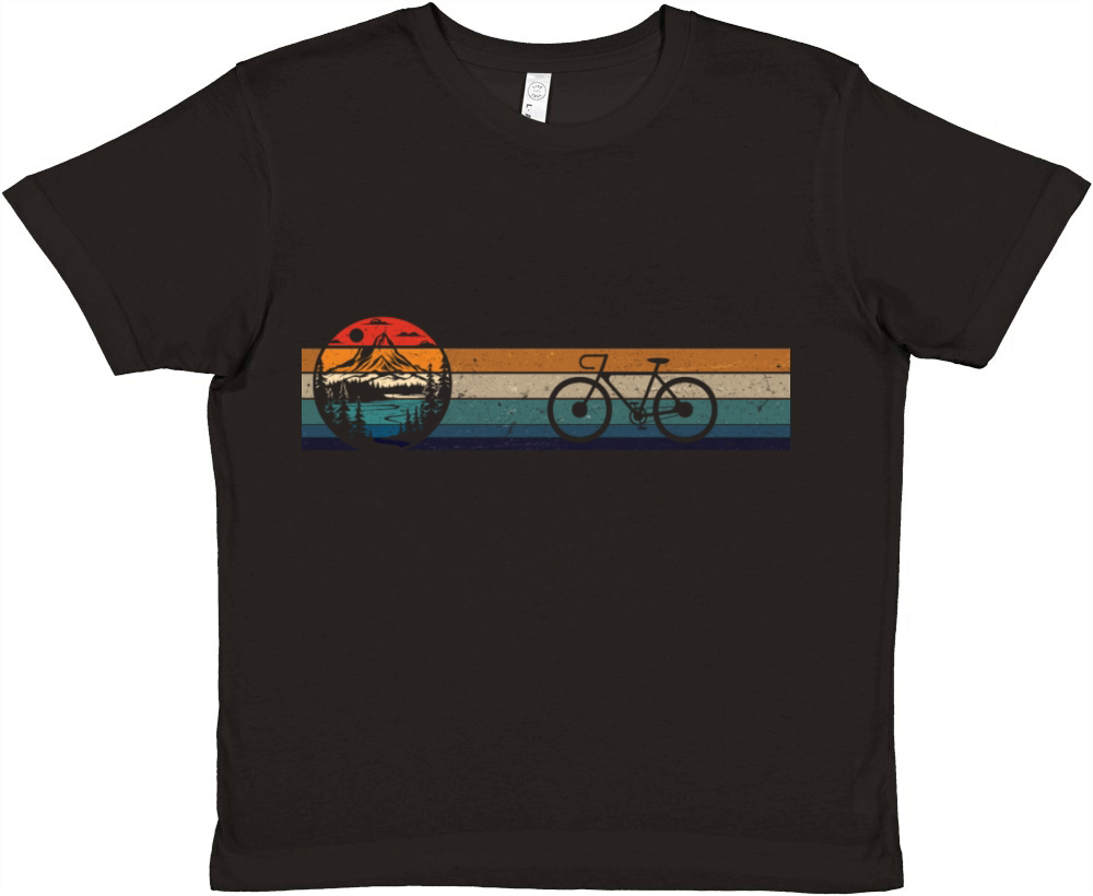 Mountain bike vintage Premium Kids Crewneck T-shirt
