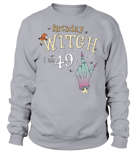 Witch Funny Halloween HallowQueen 50th Birthday Sweatshirt Unisex