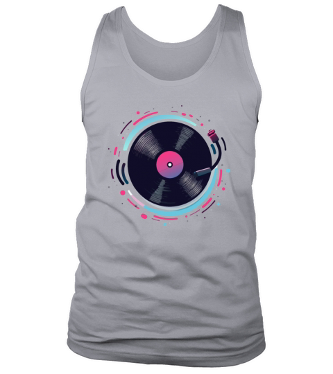 Retro Vinyl Record Design for Music Lovers Tank Top Unisex