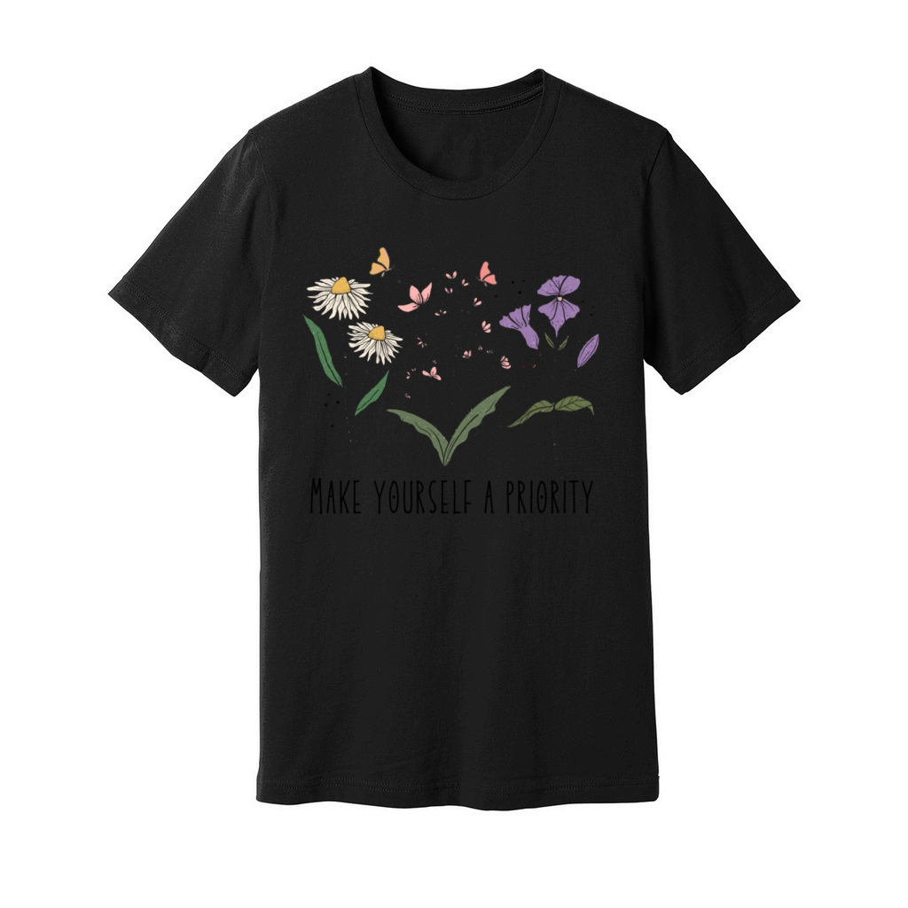 Vintage Wildflower Self love Unisex Jersey Tee