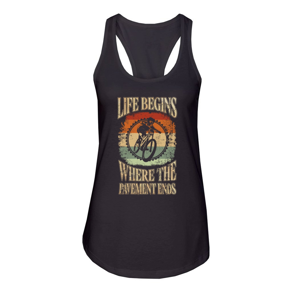 MTB cycling Vintage Mountain biking Mountain-Bike Women's Racerback Tank