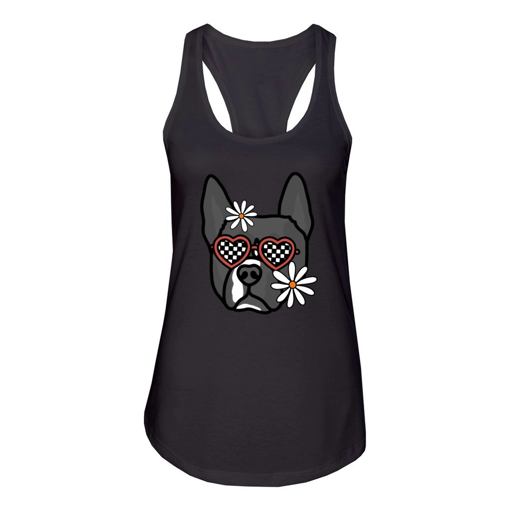 Pitsky Retro Dog Women's Racerback Tank