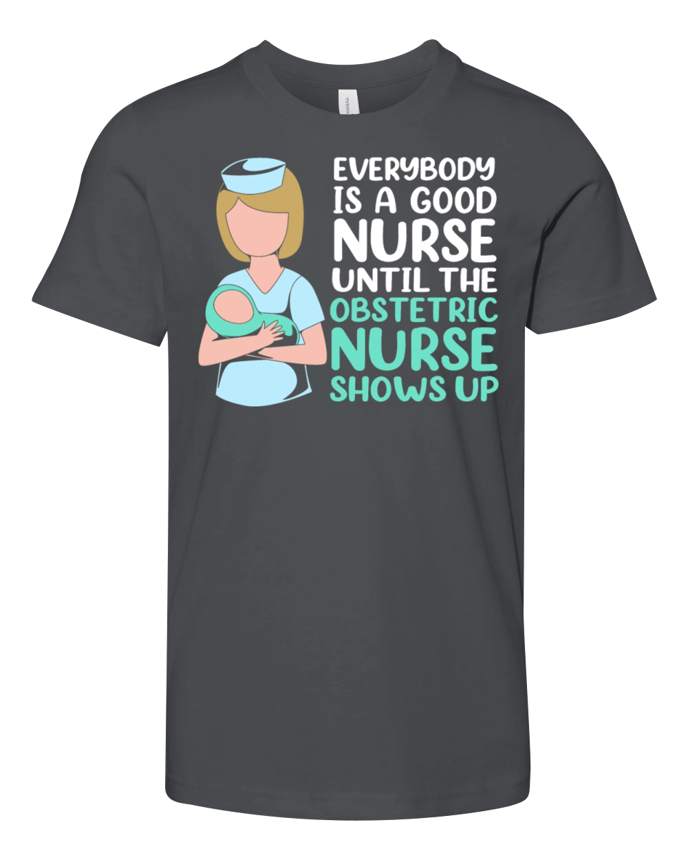 Healthcare Worker Obstetrics Sonography Ob Nurse Youth Unisex Jersey Tee