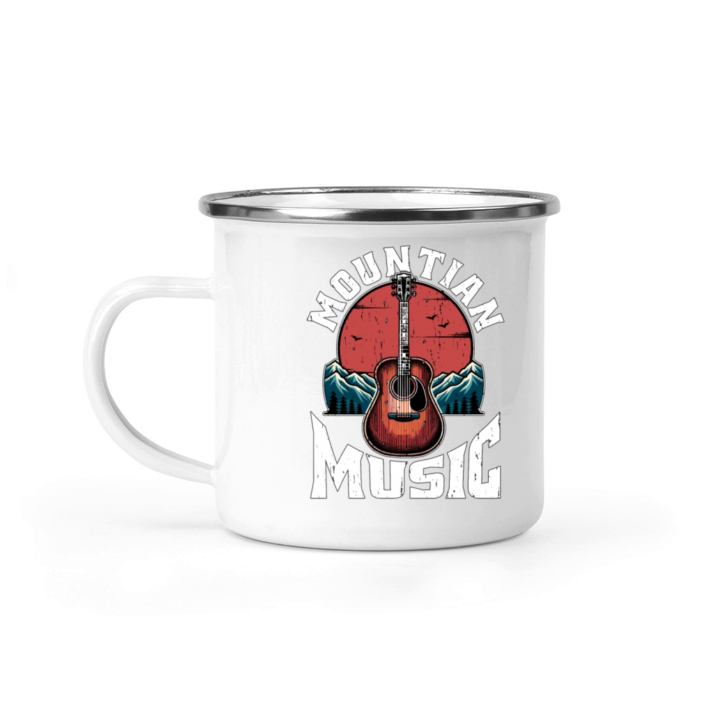 Bluegrass Music Mountain Music String Instrument Camping Mug