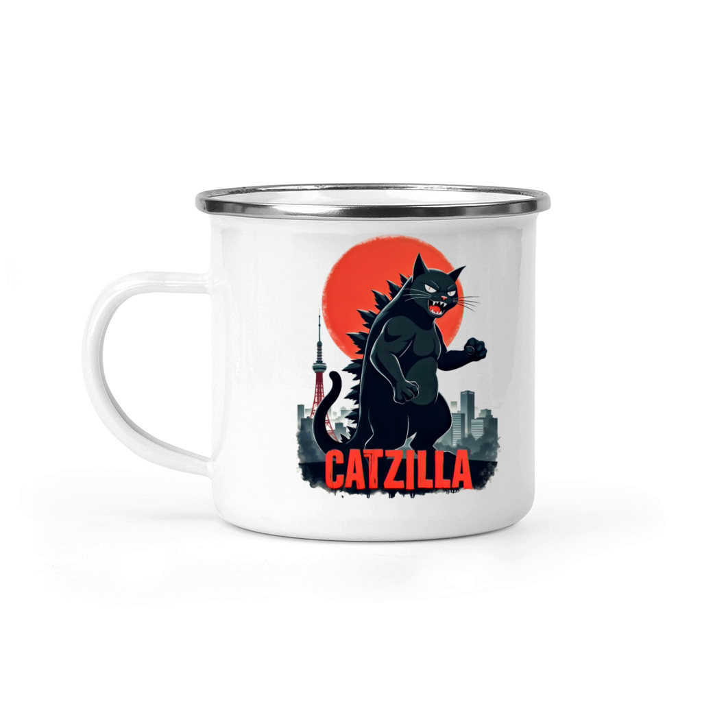 Catzilla Camping Mug