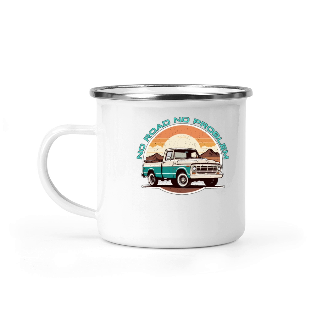 Pickup Truck No Road No Problem Off-Road Vehicle Camping Mug