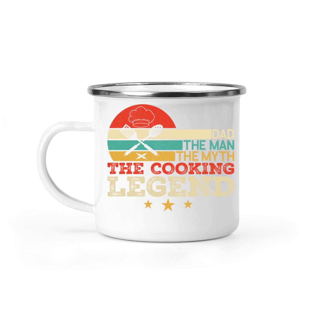 Vintage Cooking Dad The Man The Myth The Legend Camping Mug