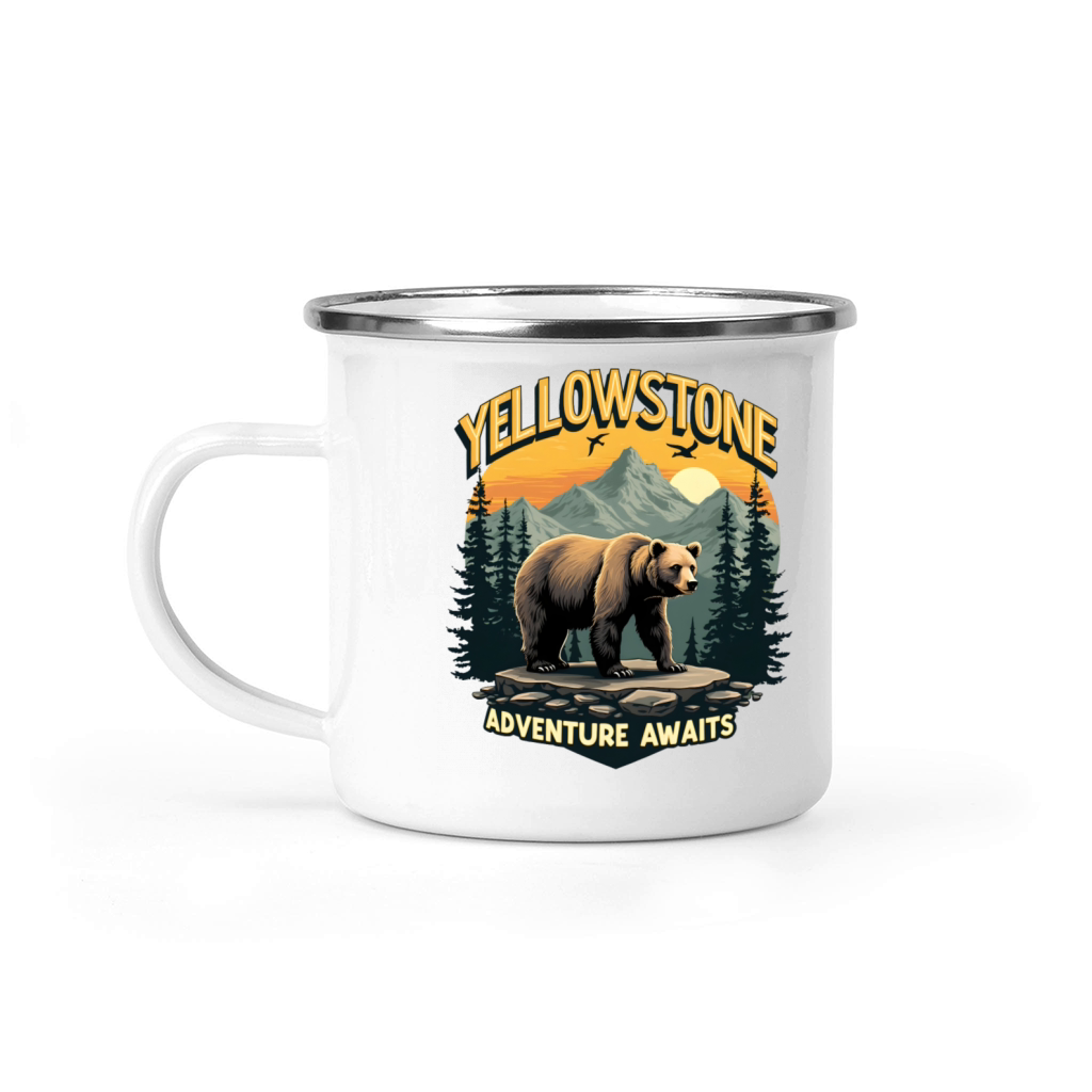Yellowstone Adventure Awaits Camping Mug