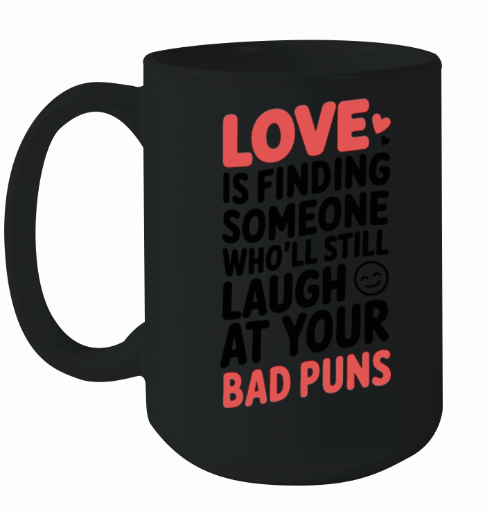 Funny couples - Love is Laughter Ceramic Mug