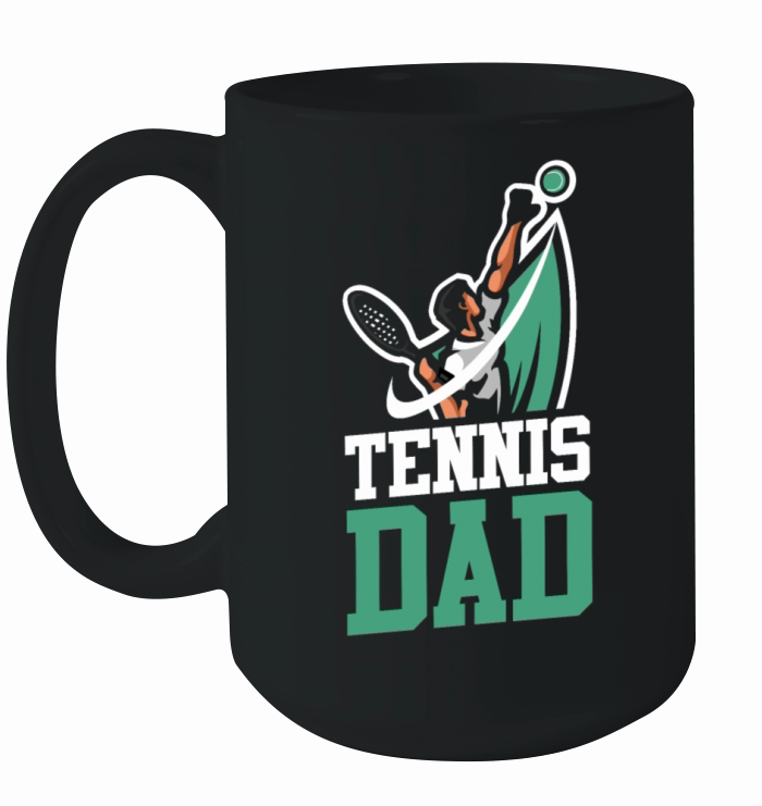 Funny Tennis Player Racket Dad Ceramic Mug