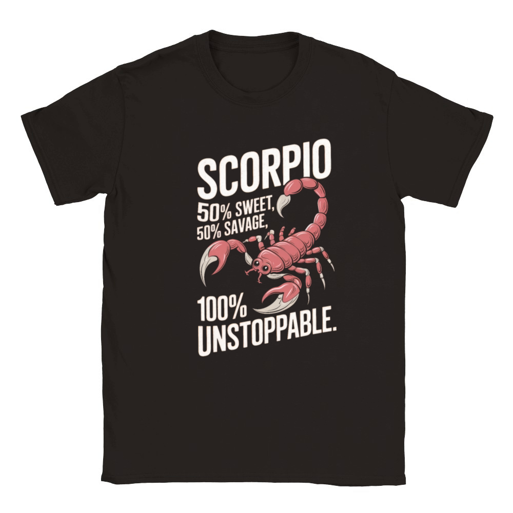 Funny Scorpio Zodiac Quote Classic Kids Crewneck T-shirt