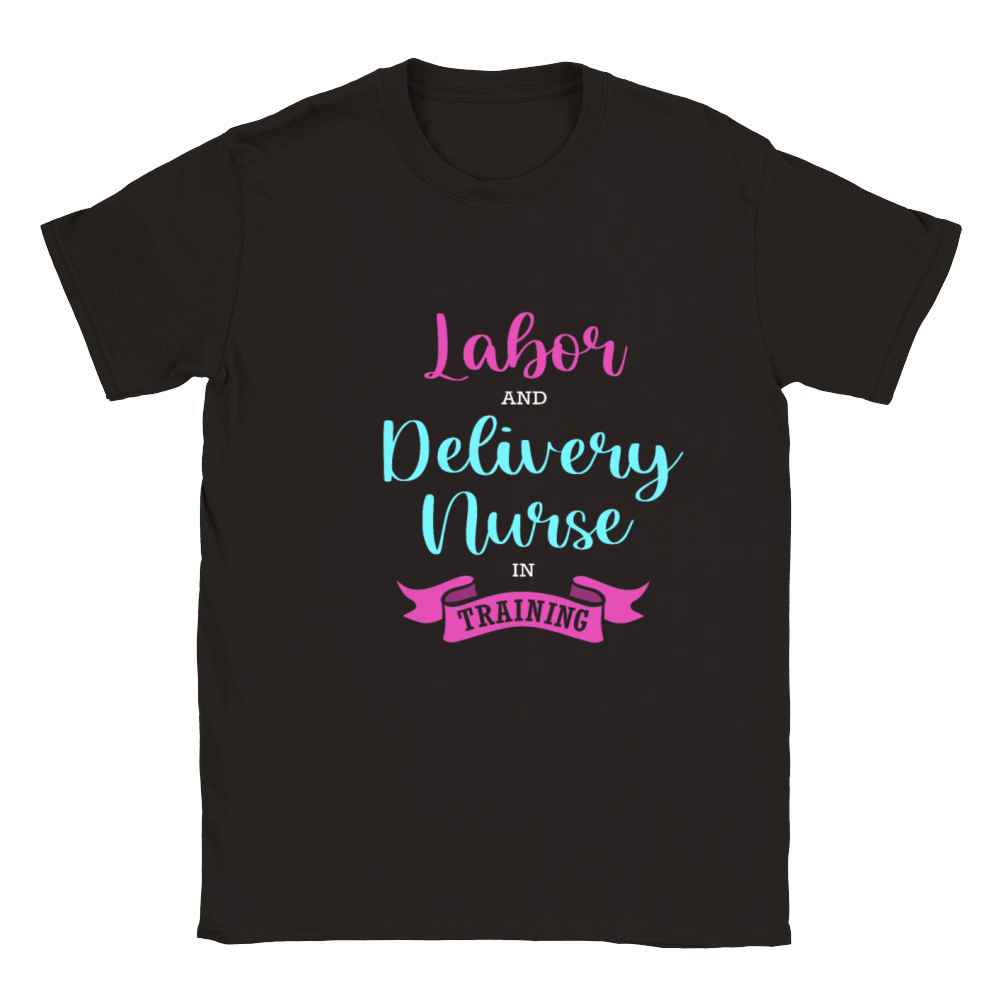 Nursing Labor And Delivery Nurse In Training Classic Kids Crewneck T-shirt