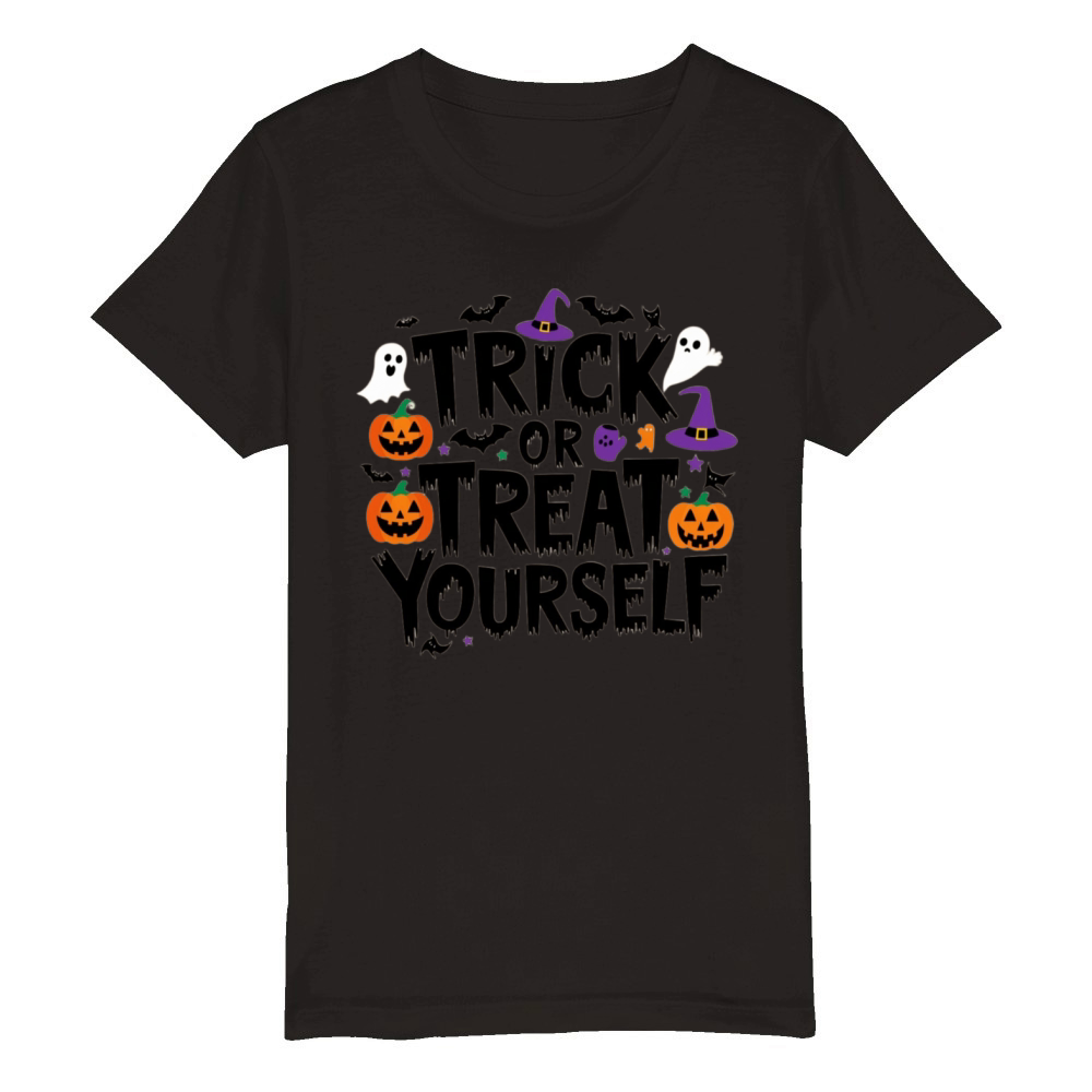 Trick or Treat Yourself Organic Kids Crewneck T-shirt