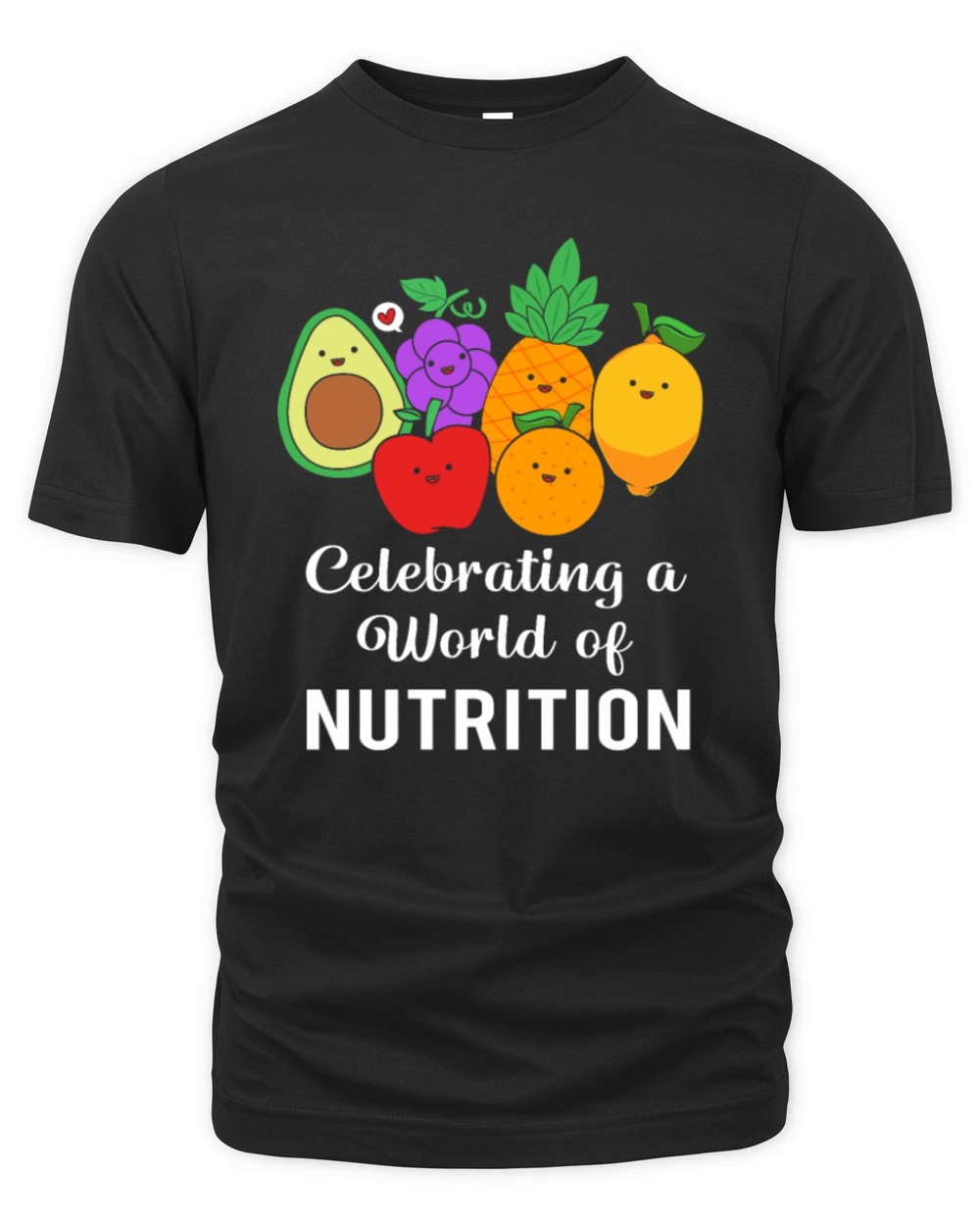 Nutrition Food Cute Fruit And Veggie Nutritionist Organic Unisex T-shirt