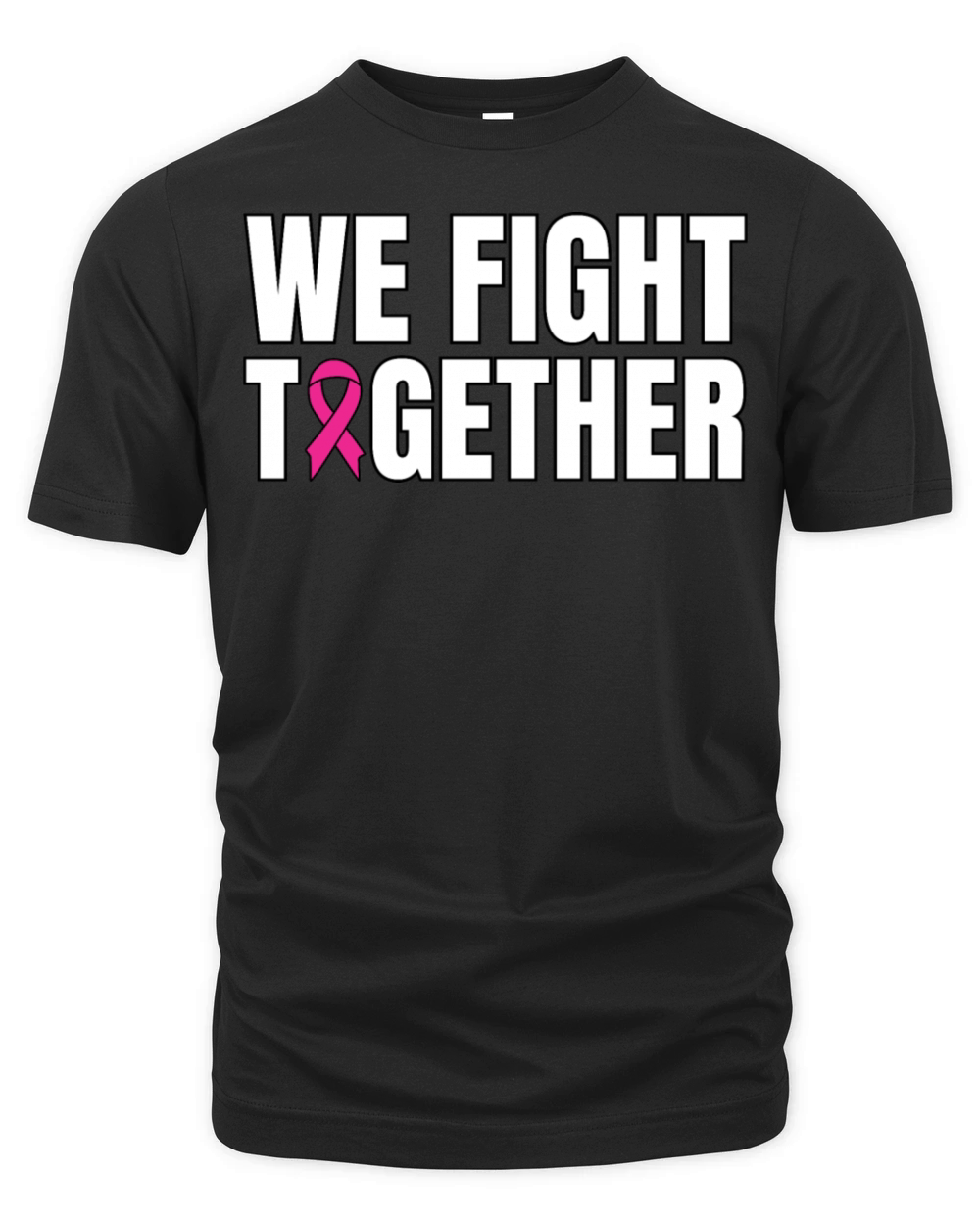We Fight Together Breast Cancer Support Organic Unisex T-shirt